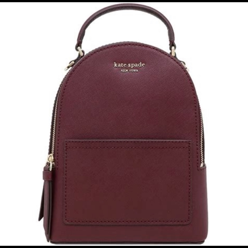 Kate Spade Mini convertible backpack (cherrywood) NWT